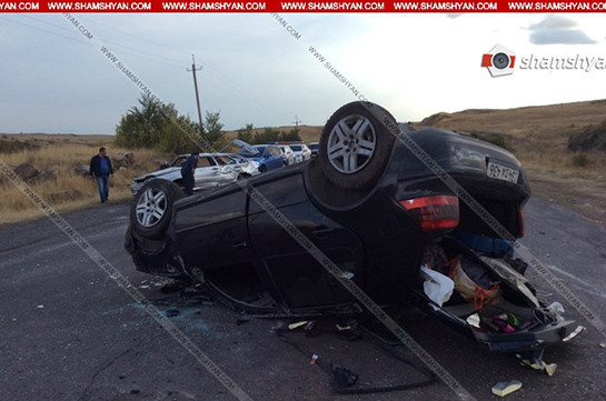Խոշոր ավտովթար Արագածոտնի մարզում. կա 7 տուժած