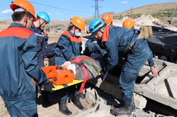 Առաջին անգամ INSARAG-ի չափանիշներով ուսանողական վարժանք է անցկացվել. ԱԻՆ