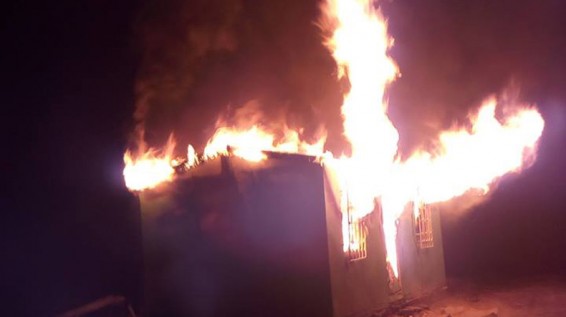 Դիլիջանում որպես բողոքի նշան հրդեհել են պահնորդների տնակը