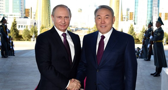 Назарбаев Путину: я высоко оцениваю наши добрые личные отношения