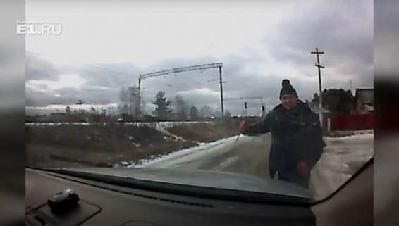 Видеорегистратор записал уральского психопата в момент убийства