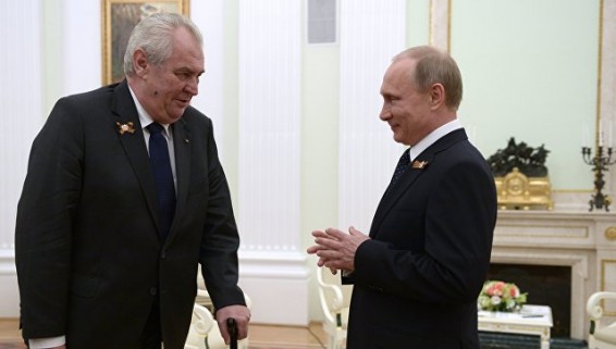 Путин встретится с президентом Чехии