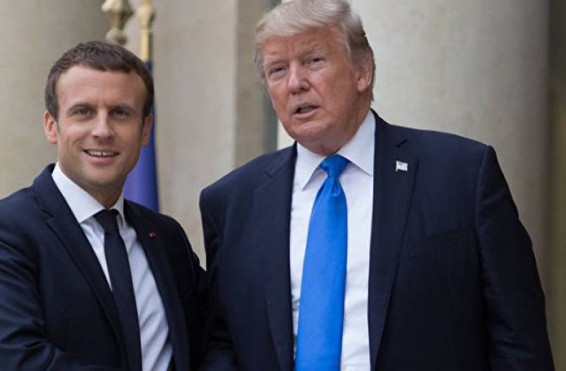 Թրամփը և Մակրոնը քննարկել են Սիրիայի իրադրությունը