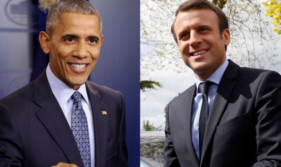 Մակրոնն ու Օբաման ընթրել են Ելիսեյան պալատում