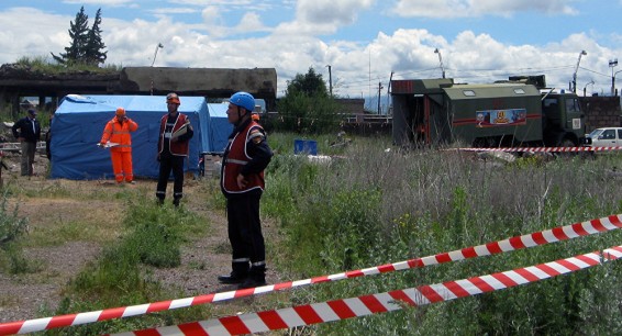 В армянском городе Капане нашли неразорвавшийся снаряд