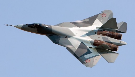 Новейший истребитель Су-57 выполнил первый полет с новым двигателем