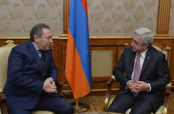 Նախագահն ընդունել է «Գազպրոմ-մեդիա հոլդինգի» կինոյի և հեռուստատեսության խմբի գլխավոր տնօրենին