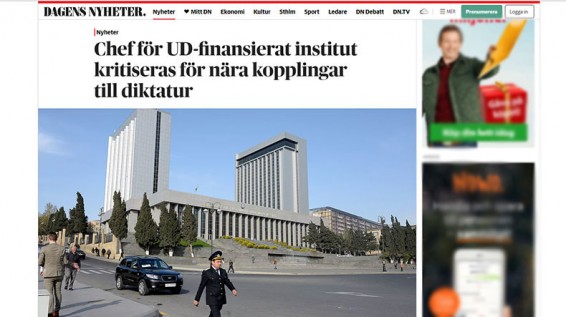 Ադրբեջանի կողմից կաշառվել են Շվեդիայի ԱԳՆ-ի կողմից ֆինանսավորում ստացող ինստիտուտն ու հետազոտող Կոռնելին. Շվեդական մամուլ