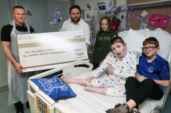 Էվերթոնի ֆուտբոլիստ Ուեյն Ռունին 750 հազար ֆունտ է նվիրաբերել մանկական ֆոնդերին