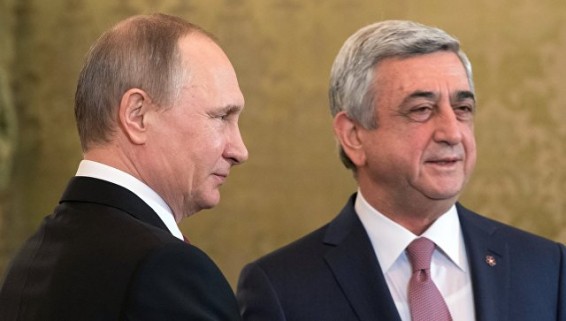 Путин в послании Саргсяну призвал развивать и укреплять союзнические связи