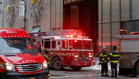В Нью-Йорке в здании Trump Tower произошел пожар