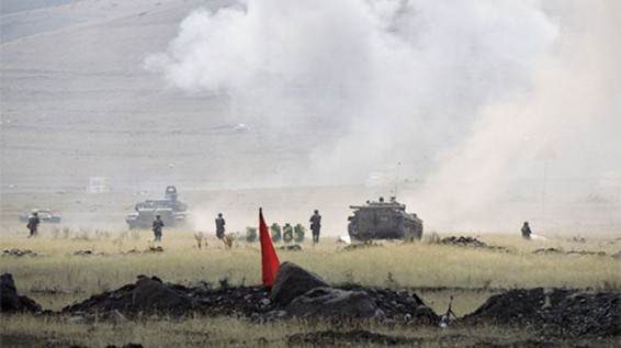 Военные российской военной базы в Армении в ходе учения уничтожили условные группы террористов