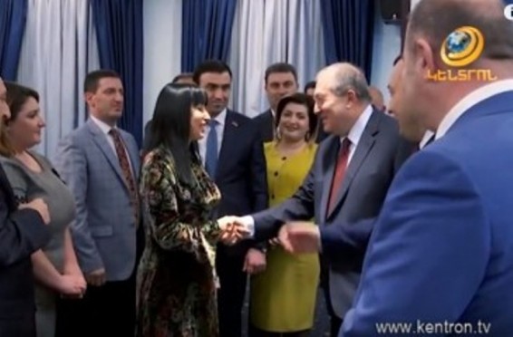 Video. Արմեն Սարգսյանը հանդիպել է ԱԺ «Ծառուկյան» խմբակցության պատգամավորների հետ