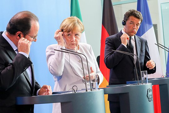 Գերմանիայի, Ֆրանսիայի և Իտալիայի առաջնորդները հայտարարել են եվրոպական միասնությանն իրենց հանձնառության մասին