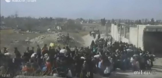 LIVE: Вывод мирных жителей из Восточной Гуты