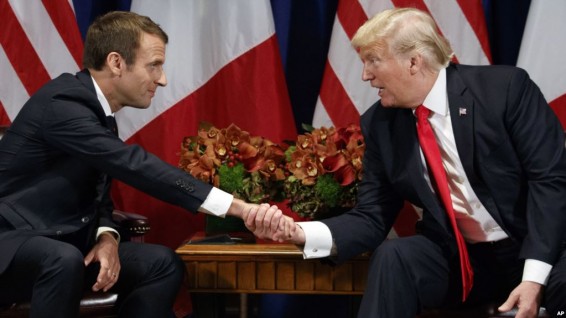 Трамп и Макрон обсудили шаги по отношению к России в связи с делом Скрипаля