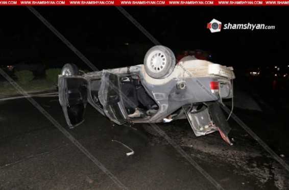 Երևան-Սևան ճանապարհին BMW-ն շրջվել է