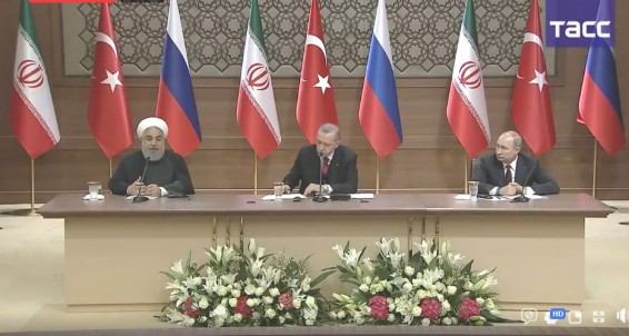 LIVE: Путин, Эрдоган и Роухани проводят совместную пресс-конференцию