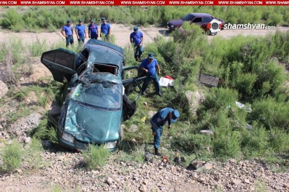 Արարատի մարզում մարդատար ավտոմեքենան շրջվել է ձորը.կան տուժածներ