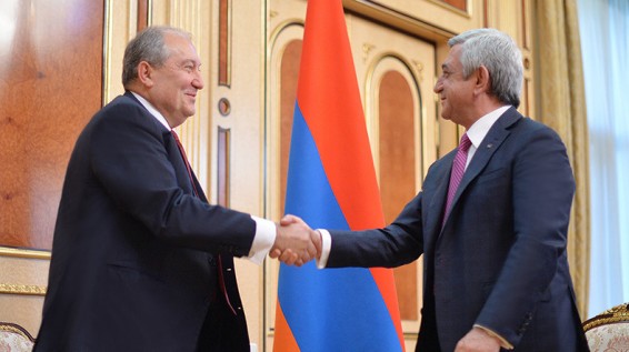 Նախագահ Արմեն Սարգսյանը հանդիպում է ունեցել վարչապետ Սերժ Սարգսյանի հետ