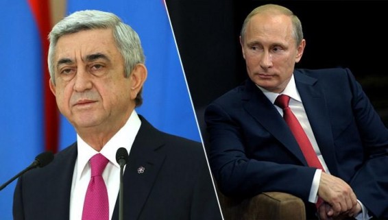 ՀՀ վարչապետ Սերժ Սարգսյանը հեռախոսազրույց է ունեցել Վլադիմիր Պուտինի հետ