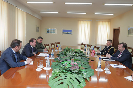 ՀՀ ՊՆ վարչական համալիրում քննարկվել են հայ-ամերիկյան պաշտպանական համագործակցության օրակարգային հարցեր