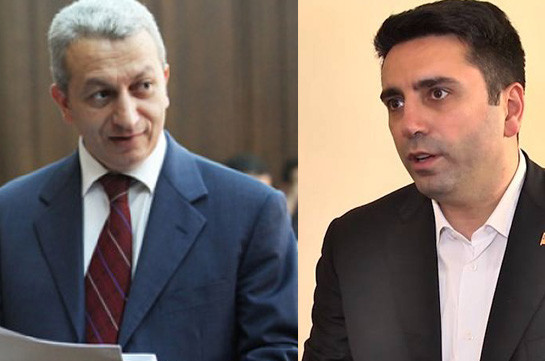 Ալեն Սիմոնյանը նկատողություն արեց Ատոմ Ջանջուղազյանին