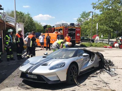 Սուպերքար Ford GT-ն առաջին ուղեւորության ժամանակ հրդեհվել է