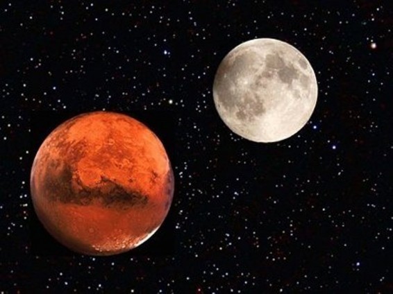 Այսօր երեկոյան Հայաստանի բնակիչներն անզեն աչքով կարող են տեսնել Լուսնի եւ Մարսի «միացումը»