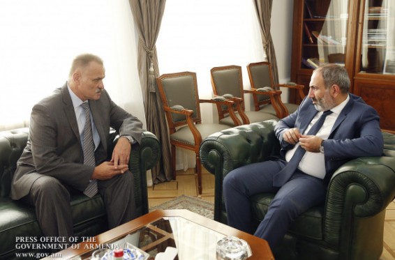 Նիկոլ Փաշինյանն ընդունել է «Հարավկովկասյան երկաթուղի» ՓԲԸ  գլխավոր տնօրեն Սերգեյ Վալկոյին