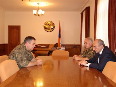 Բակո Սահակյանն ընդունել է ԶՈՒ գլխավոր շտաբի պետ Արտակ Դավթյանին