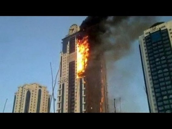 Video. Դուբայում երկնաքեր է այրվում