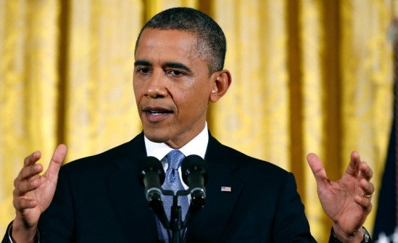 Օբաման լրագրողներին ծիծաղեցրել է Մյունխենի հրաձգության մասին հայտարարության ժամանակ