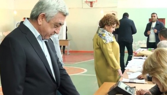 Սերժ Սարգսյանը քվեարկեց