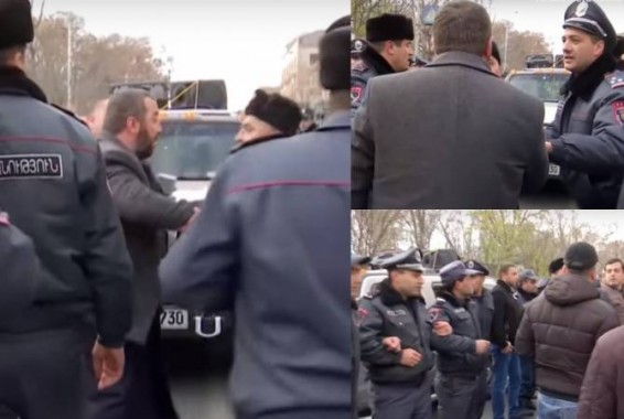 Столкновения между гражданами и требующими отставки Католикоса в Эчмиадзине — двое задержаны