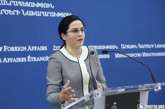 ԱԳՆ խոսնակ Աննա Նաղդալյանի ճեպազրույցը՝ ուղիղ