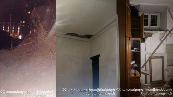 МЧС: Есть опасность обрушения остальной части здания детской филармонии «Маленькие певцы Армении»