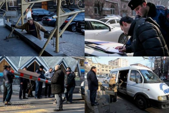 Մեքենաների կայանման արգելապատնեշներ տեղադրած տնտեսվարող սուբյեկտները ենթարկվել են վարչական պատասխանատվության