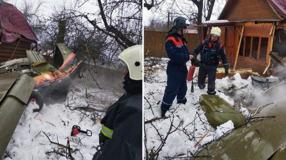 Самолет упал на дом в Подмосковье: есть погибшие