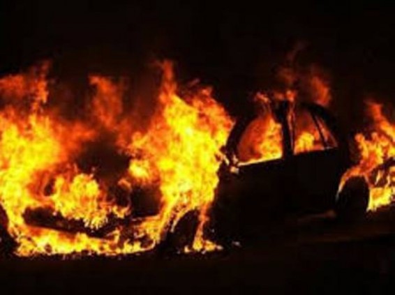 Դավթաշենում այրվել է Lexus RX350 մակնիշի ավտոմեքենան