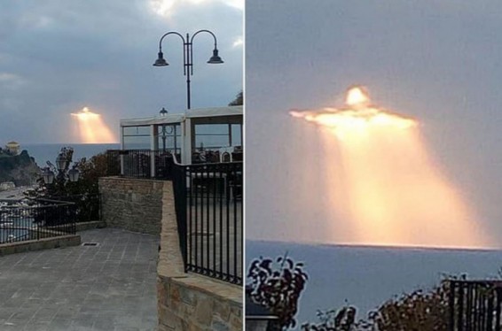 Իտալիայի երկնքում արևի ճառագայթները «վերստեղծել» են Քրիստոսի պատկերը. Daily Mail