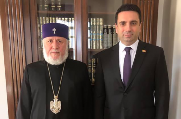 Ամենայն Հայոց կաթողիկոսն ու Ալեն Սիմոնյանը քննարկել են ՀՀ և եկեղեցու հզորացմանը միտված քայլերը