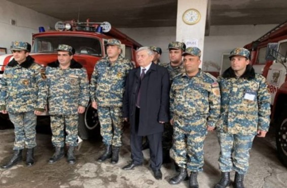 Նախարար Ֆելիքս Ցոլակյանն այցելել է մարզային հրշեջ-փրկարարական ջոկատներ