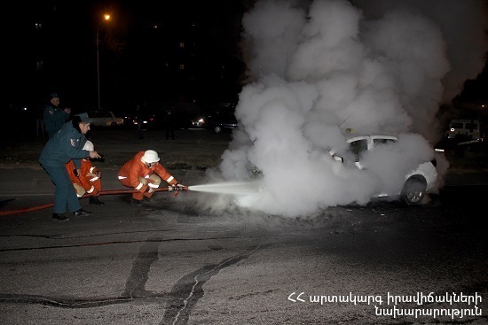 Ավտոմեքենան ամբողջութոյամբ այրվել է