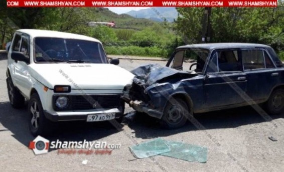 Ավտովթար Վայոց Ձորի մարզում. բախվել են 22–ամյա զինծառայողի Niva-ն և 23-ամյա վարորդի ВАЗ 2103-ը. կա 4 վիրավոր