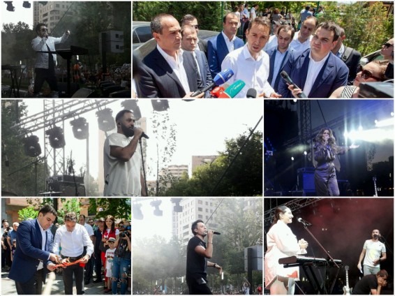 Սևակ խանաղյան, Իվետա, Էրիկ, Գարիկ, Սոնա, Արամ MP3 և այլ հայտնիներ՝  «Նոր Երևան» այգու բացմանը /Video. photo/
