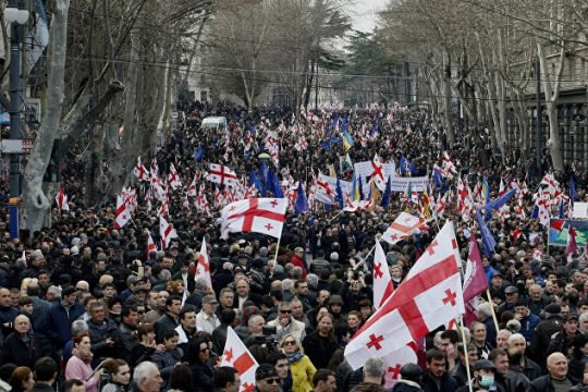 В Тбилиси устроили рок-концерт против «российской оккупации»