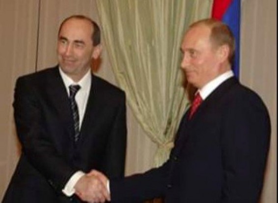 Владимир Путин поздравил Роберта Кочаряна с 65-летним юбилеем
