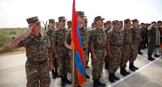 Армянские подразделения приняли участие в открытии учений 