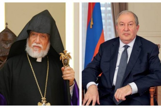 Армен и Нуне Саркисяны направили телеграмму  соболезнования  Католикосу   Араму I